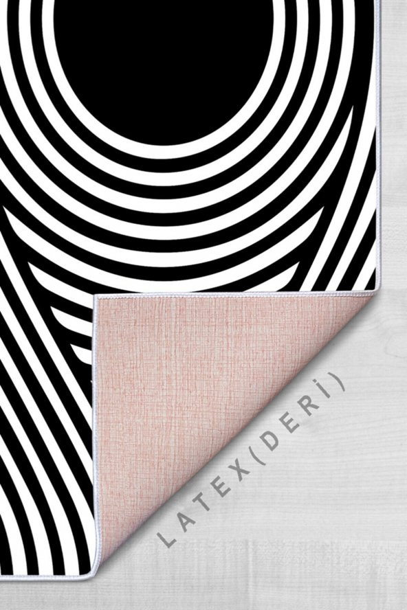 elleser Dekoratif Kaymaz Deri Tabanlı Yoga Matı - 3