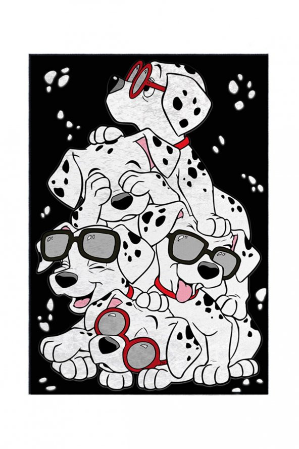 elleser Dekoratif Yıkanabilir Kaymaz Pamuk Tabanlı Çocuk Halısı - 2