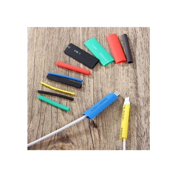 Renkli Isıyla Daralan Makaron Seti - 530 Adet - Resim 3