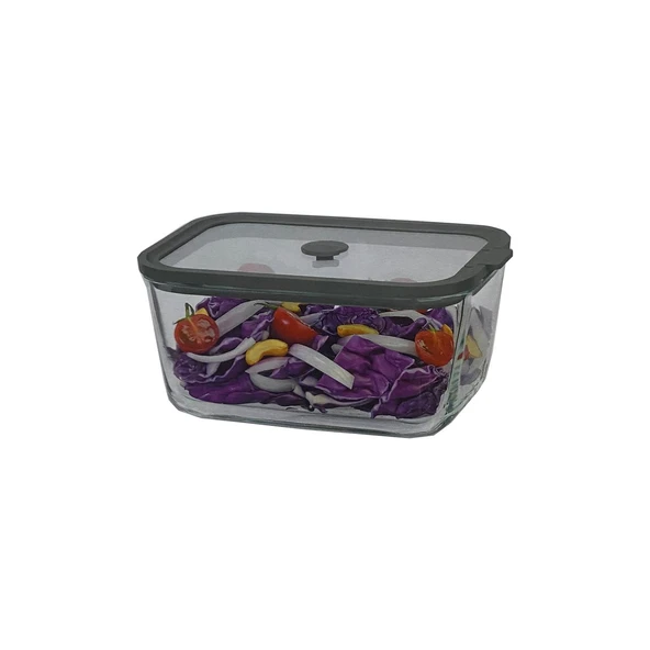 Sızdırmaz Cam Kapaklı Saklama Kabı 1380 ML – 2’li Set - 1
