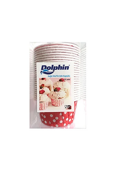Supertrend Muffin-Kek Kapsülü Kırmızı Puantiyeli 25li - 4