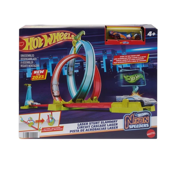 HPC05 Hot Wheels Neon Yarışlar Çifte Çemberde Yarış Seti ürün görseli