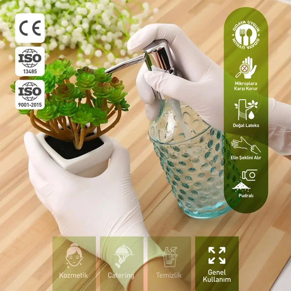 Supertrend Pudralı Lateks Muayene Eldiveni M Beden 100 Adet x 20 Paket - MDR - Koli - Resim 6