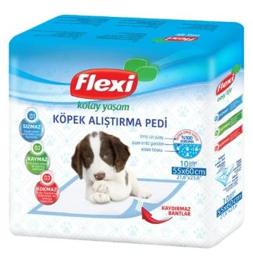Flexi Köpek Çiş Eğitim Pedi 60 x 60 cm 10 Adet ürün görseli