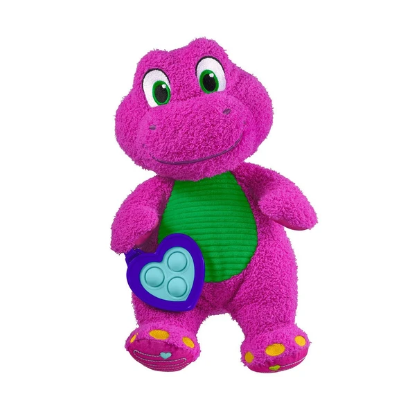 HYG89 Fisher-Price Kalp Yapan Barney Pelüş Oyuncağı - Resim 2