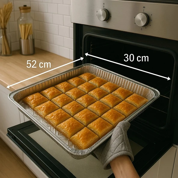 Alüminyum Baklava Tepsi 10lu - Resim 2