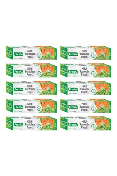 Supertrend 19x25cm Ekonomik Kilitli Buzdolabı Poşeti 100 Adet - 1