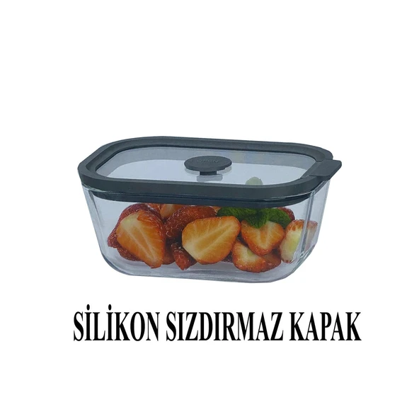 Sızdırmaz Cam Kapaklı Saklama Kabı 470 ML – 4’lü Set - 3