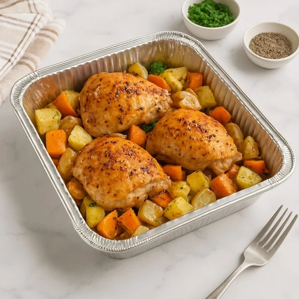 Alüminyum Kap 3250 gr Dikdörtgen Tepsi 3lü (502/L) - Resim 2