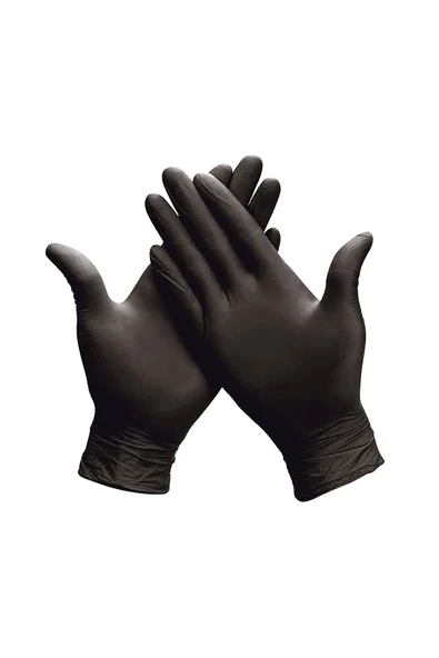 Supertrend Siyah Çok Amaçlı Nitril Muayene Eldiveni XL Beden | 20 Paket Koli - MDR - Resim 3