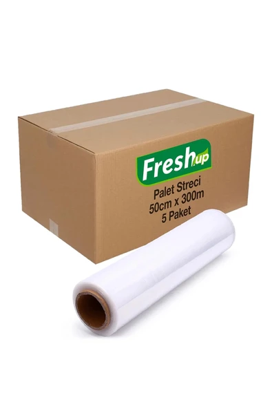 Fresh Up Palet Streci 17mic 50cm x 300 metre 5 Adet Koli ürün görseli 1