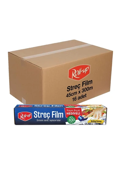 Supertrend Kayar Bıçak Hediyeli Streç Film 45cm x 300m 9mic 16 Adet Koli ürün görseli 1