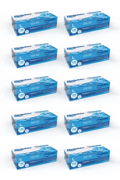 Supertrend Pudrasız Mavi Nitril Muayene Eldiveni L Beden | 10 Paket - MDR ürün görseli 1