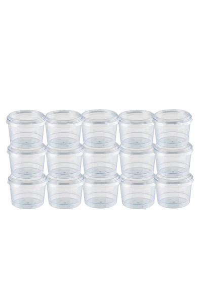 Kapaklı Silindir Kristal Tatlı Kasesi 180cc 15li ürün görseli 1