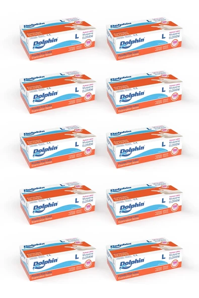 Supertrend Pudrasız Lateks Muayene Eldiveni L Beden 100 Adet x 10 Paket - MDR ürün görseli