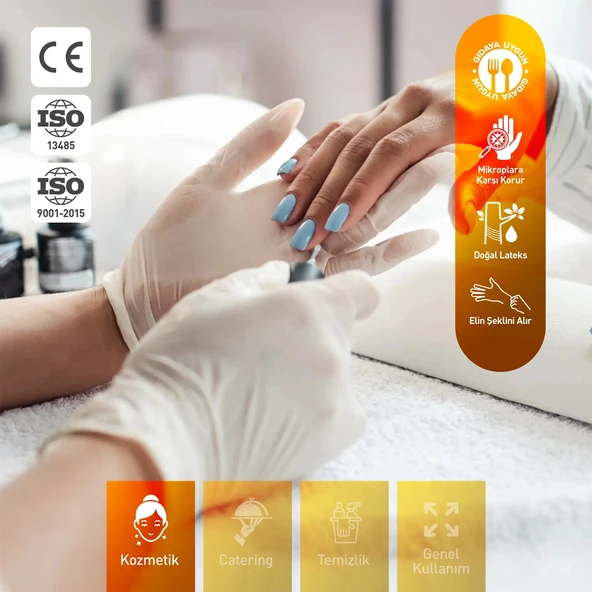 Supertrend Pudrasız Lateks Muayene Eldiveni L Beden 100 Adet x 10 Paket - MDR - Resim 3