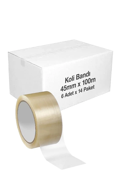 Elba Koli Bandı 4,5cmx100m 6lı x 14 Paket (Koli) ürün görseli