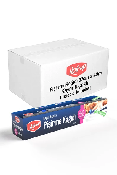 Supertrend Pişirme Kağıdı Kayar Bıçak Hediyeli 37cm x 40m x 16 Paket (Koli)