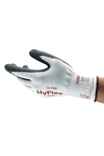 Supertrend- HYFLEX® 11-735 Kesilmeye Karşı Mekanik Korumalı İş Eldiveni 1 Çift (9 Beden / L)