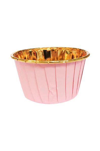 Supertrend Muffin Kek Kapsülü Pembe-Altın 25li - 5