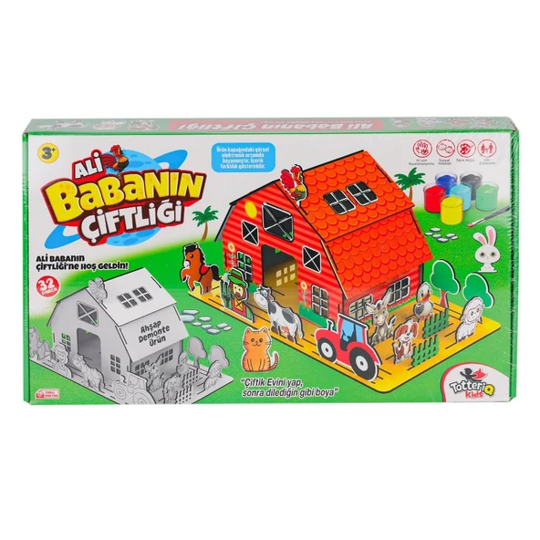 8202 Ali Babanın Çiftliği 3D Puzzle ve Boyama -Totteriq ürün görseli