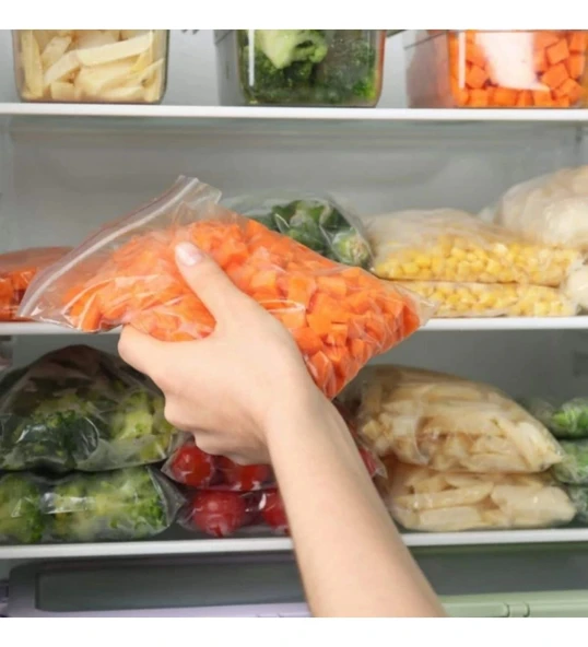 Supertrend 19x25cm Ekonomik Kilitli Buzdolabı Poşeti 10 Adet x 10 Paket - Resim 2