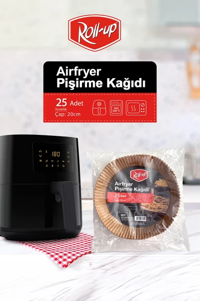 Supertrend Airfryer Pişirme Kağıdı Yuvarlak 20cm 25li - 2