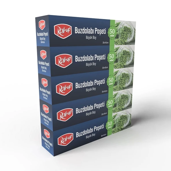 Supertrend Büyük Boy Buzdolabı Poşeti 30x45cm 50'li x 5 Paket (250 Adet) ürün görseli 1