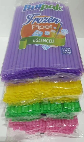 Supertrend Frozen Plastik Pipet 7mm x 22cm - 100 Adet - Resim 2
