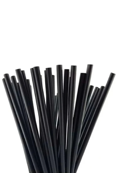 Supertrend Frozen Siyah Pipet 8mm x 26cm - 100 Adet ürün görseli