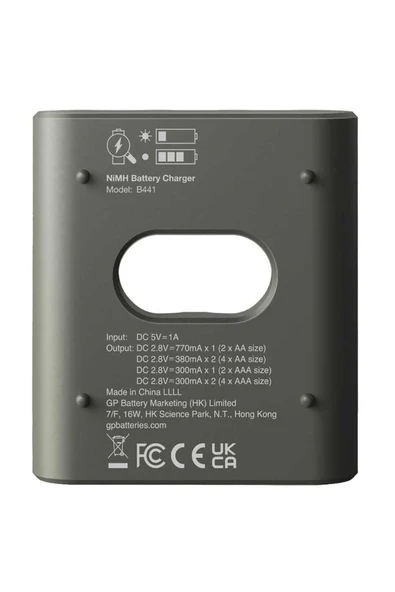 Recyko B441 Usb 4’lü AA - AAA Pil Şarj Cihazı (GPACSB44103 GPB441R21-2GTLB1) - Resim 4