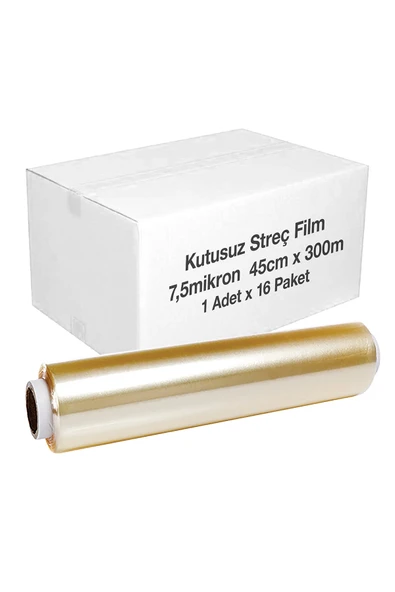 Kutusuz Streç Film 45cm x 300 m 8mic 1 Adet x 16 Paket (Koli) ürün görseli 1