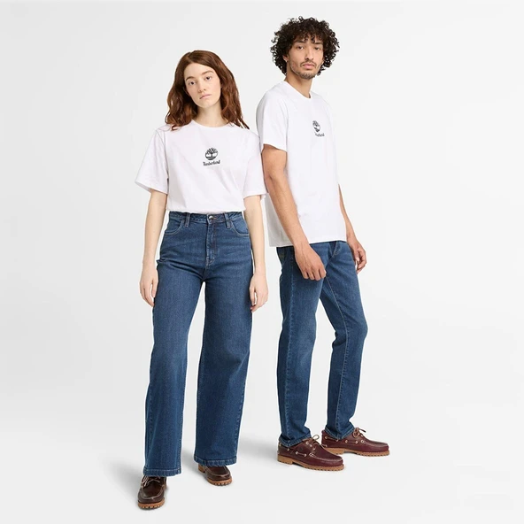 Timberland Print Stack Logo Short Sleeve Tee Erkek Tişört TB0A6WWT1001 ürün görseli