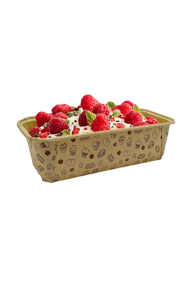 Supertrend Muffin Kek Kapsülü Baton Kraft Desenli Büyük Boy 25li - Resim 2