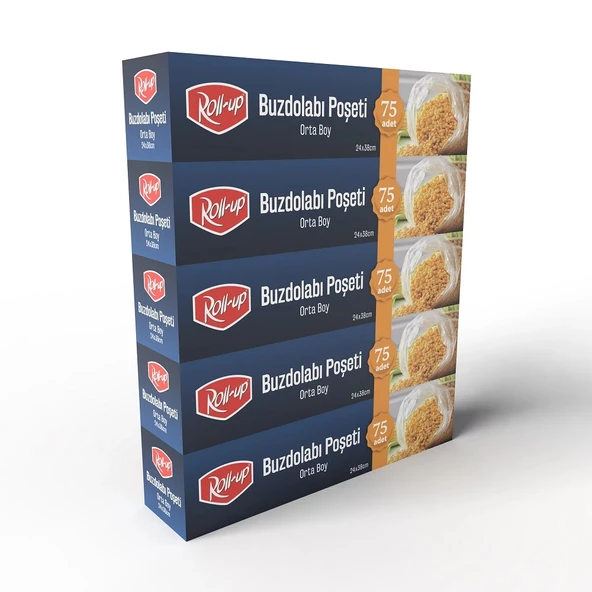 Supertrend Orta Boy Buzdolabı Poşeti 24x38cm 75'li x 5 Paket (375 Adet) - Resim 2