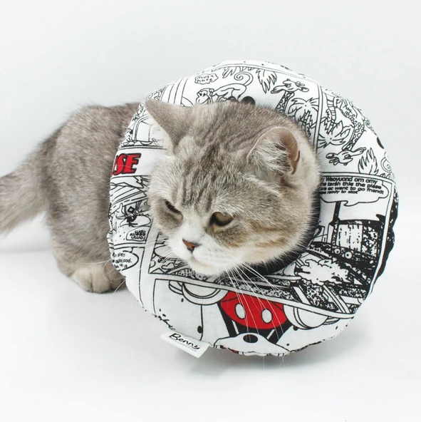 Benny Yastık Yakalık, Kediler ve Mini Irk Köpekler İçin Elizabeth Yakalık Medium ürün görseli