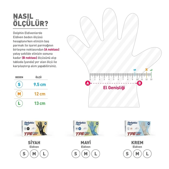 Supertrend Mavi TPE Eldiven L Beden 100 Adet x 20 Paket - Koli - Resim 2