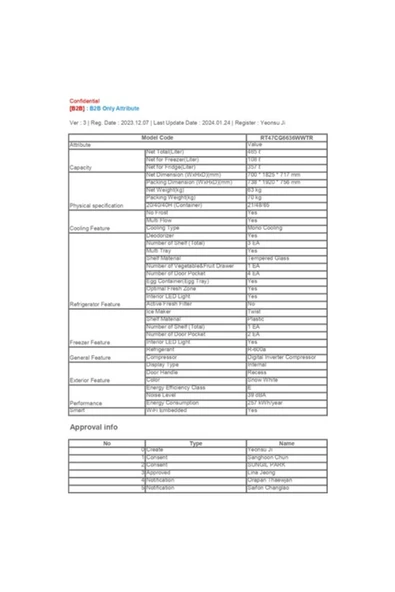 Samsung RT47CG6636WW Çift Kapılı No Frost Buzdolabı - Resim 3