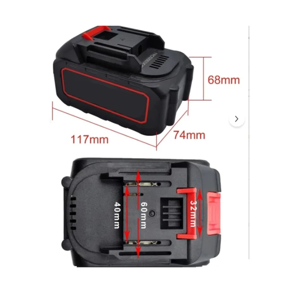 Oto Araç yıkama yedek pil Tüm Akülü Modellere Uyumlu Şarjlı Matkap Yedek Batarya 10 Pili - 2