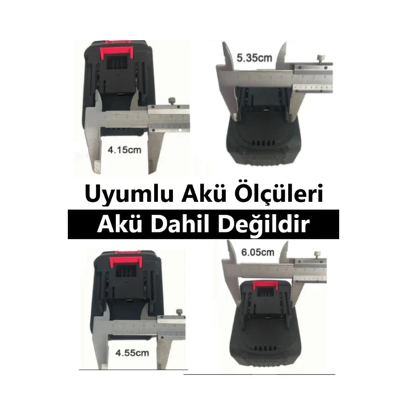 Assur Kömürsüz Şarjlı 125mm (BATARYASIZDIR) Devir Ayarlı Avuç Taşlama SOLO GÖVDE - Resim 3