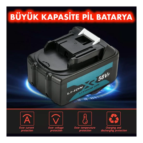 Bn5 Dawreek Böhrer Germany Style Lieber German Graize 2'li Şarjlı Batarya Akü 2 Adet 58vf - 3