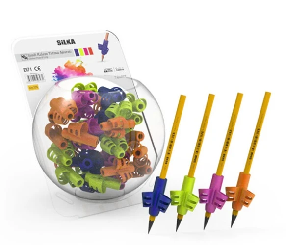 Kaly Kalem Tutma Aparatı Simli - 10 adet ürün görseli 1