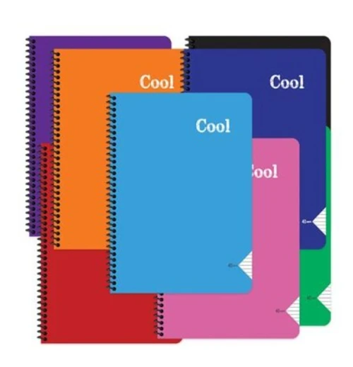 Keskin Color 96 Yaprak A4 Defter Kareli Spiralli Pp Kapak Karışık - 3 adet ürün görseli