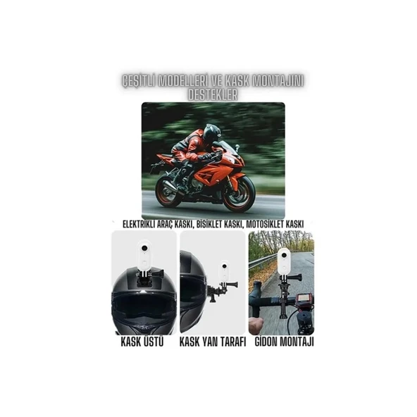 Mini 4k Wıfı Aksiyon Kamerası Vücut Kamerası Giyilebilir Video Kaydedici Hafıza Kartı Dahil - 3