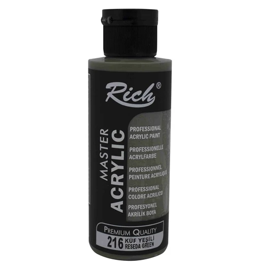 Rich Akrilik Boya 120 Ml Küf  Yeşili - 4 adet ürün görseli 1
