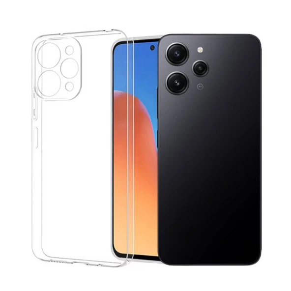 Xiaomi Redmi 12 Lux Seri Kamera Korumalı Premium Şeffaf Silikon Kılıf ürün görseli 1