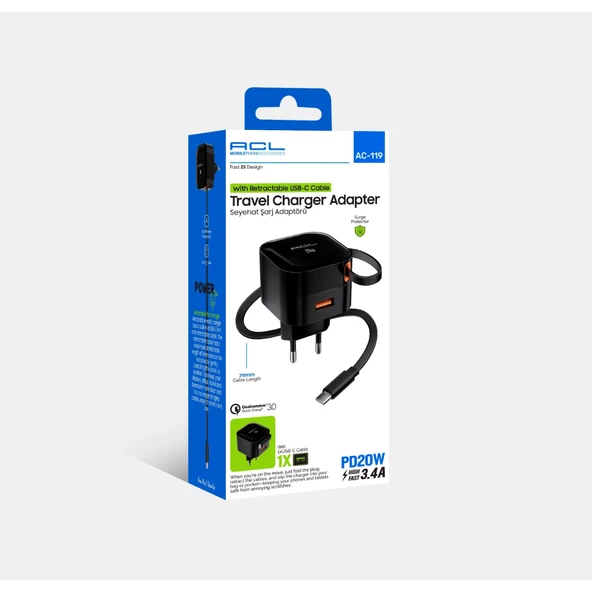 20w Seyahat Şarj Adaptörü Usb Girişli 3.4a - 2