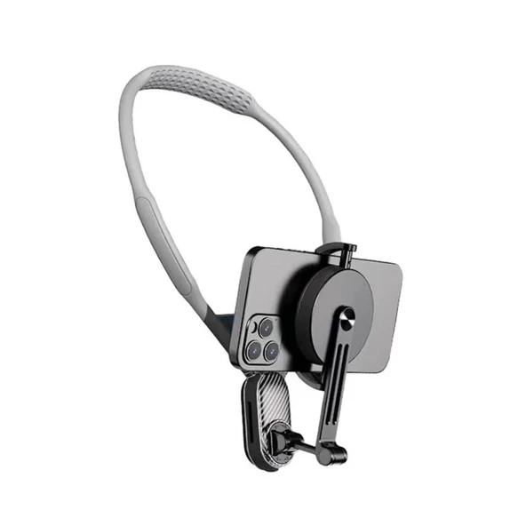 360 Derece Ayarlanabilir Boyun Askılı Manyetik Telefon Tutucu