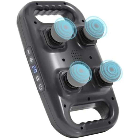 4 Başlıklı Masaj Sı - Ergonomik Derin Doku Sırt Ve Boyun Masaj Aleti Ağrı Ve Sızı Giderici - 2