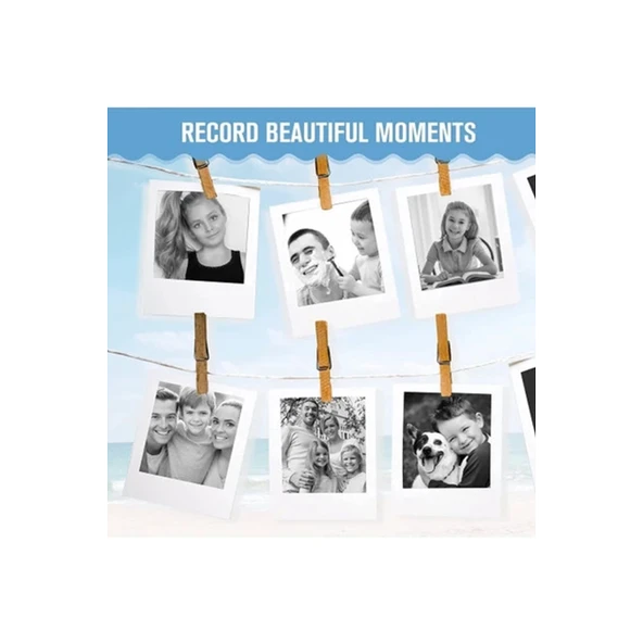 Çocuk Kamera Baskı Kağıdı, 5’li Rulo 57x25mm Çekirdekli Fotoğraf Baskı Termal Kağıt Rulo - 5